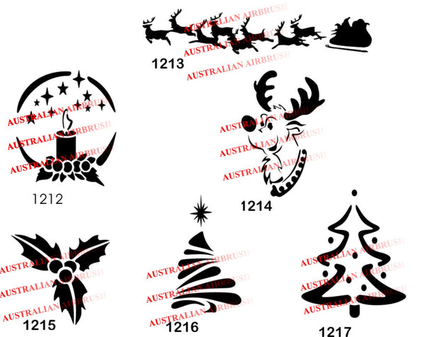 Christmas Stencils Set 1