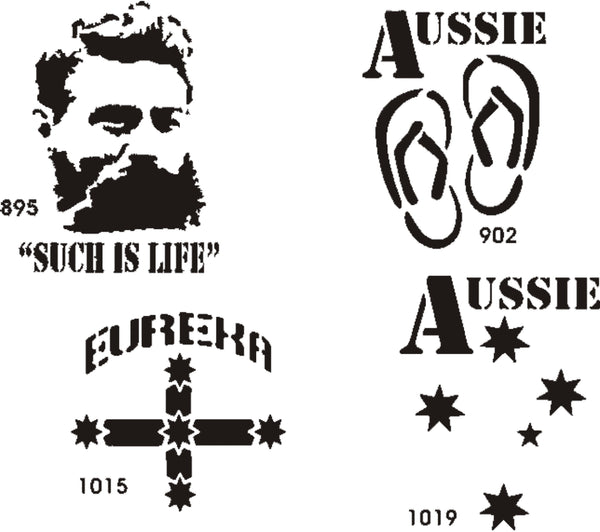Australia Day Stencils. No. 3