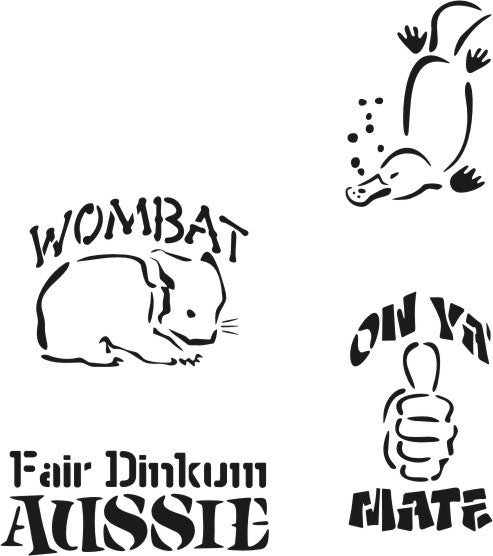 Australia Day Stencils: No. 4