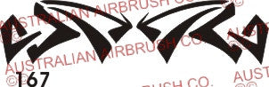 Stencil: 167 4in 106mm