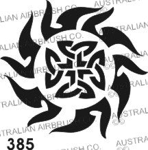 Stencil: 385 3in 76mm