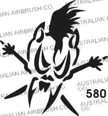 Stencil: 580 3in 76mm