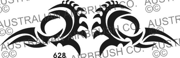 Stencil: 628 9in 203mm