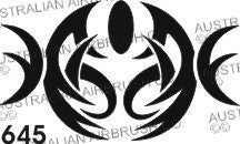 Stencil: 645 3in 76mm