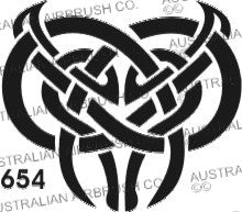 Stencil: 654 3in 76mm