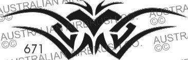 Stencil: 671 5in 130mm