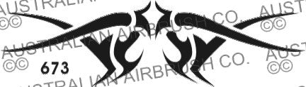 Stencil: 673 6in 152mm