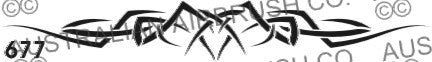 Stencil: 677 6in 152mm