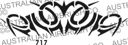 Stencil: 717 6in 152mm
