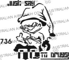 Stencil: 736  3in  76mm