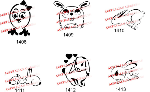 Easter Stencils: Set 3