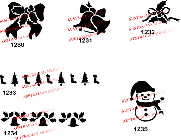 Christmas Stencils: Set 4