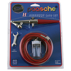 Paasche H-Card Set H#3. Single action, external mix airbrush.